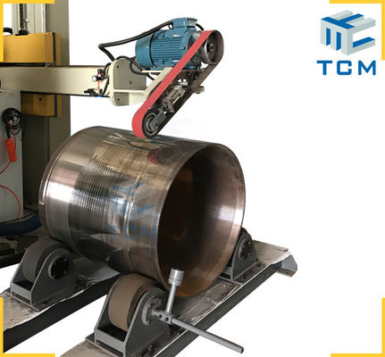 10 Ton Semi Automatic Tank Polishing Machine For Tanks And Shells Surface Buffing