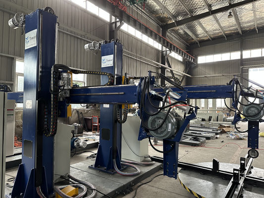 10 Ton Semi Automatic Tank Polishing Machine For Tanks And Shells Surface Buffing
