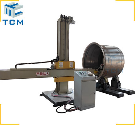 CNC Steel Vessels Automatic Metal Polishing Machine 380V For Interior Surface