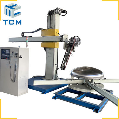 Máquina de polir CNC totalmente automática de tanque de aço com tampa de tanque 400V Máquina de polir extremo de prato