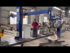 Máquina de polimento automático de cabeça de tanque de recipiente de aço